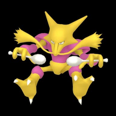 Pokémon HOME Shiny Alakazam Obscur sprite 