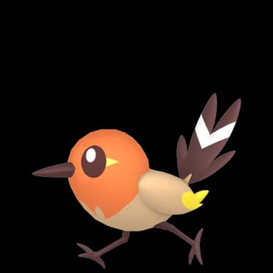 Pokémon HOME Shiny Passerouge sprite 