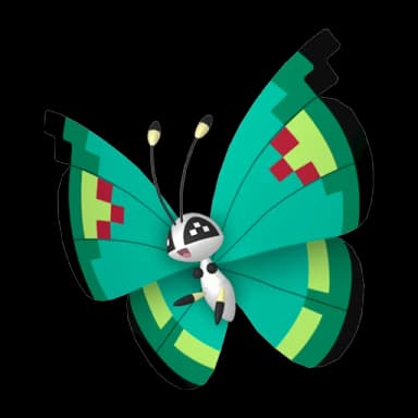 Pokémon HOME Shiny Vivillon (Ziergartenmuster) sprite 