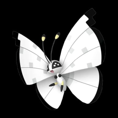 Pokémon HOME Shiny Vivillon (Padrão Neve Congelada) sprite 