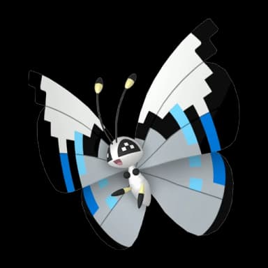 Pokémon HOME Shiny Vivillon (Monsunmuster) sprite 