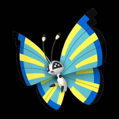 Pokémon HOME Shiny Vivillon (Padrão Savana) sprite 