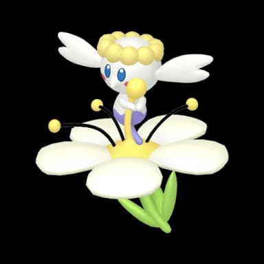 Pokémon HOME Shiny Flabébé (White Flower) sprite 