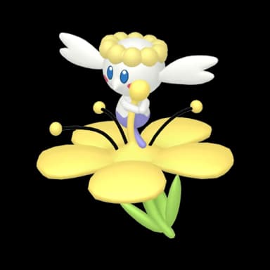 Pokémon HOME Shiny Flabébé (Flor Amarela) sprite 