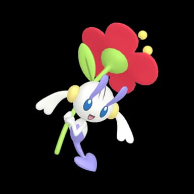Pokémon HOME Shiny Floette (Red Flower) sprite 
