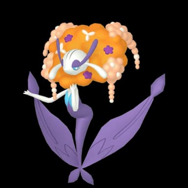 Pokémon HOME Shiny Florges (Flor Naranja) sprite 