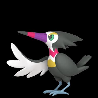 Pokémon HOME Shiny Shadow Trumbeak sprite 