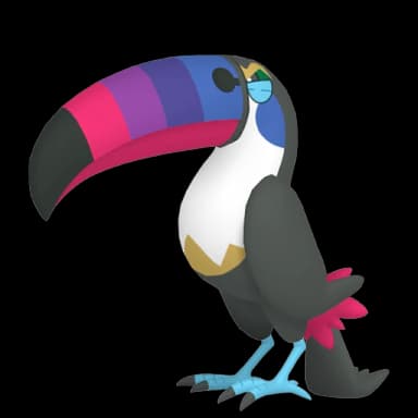 Pokémon HOME Shiny Bazoucan Obscur sprite 