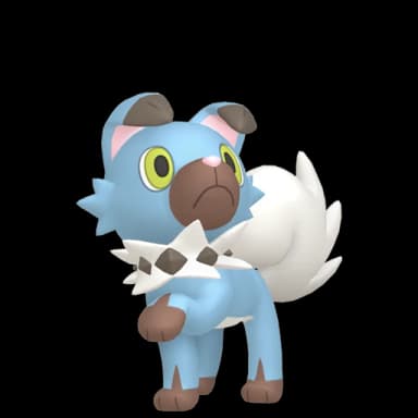 Pokémon HOME Shiny Rockruff (Forma Crepuscular) sprite 