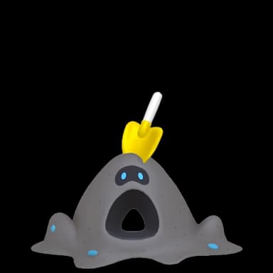 Pokémon HOME Shiny Sandygast sprite 