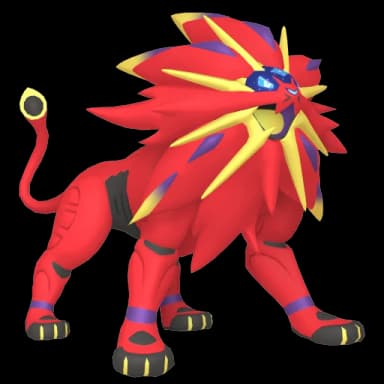 Pokémon HOME Shiny Solgaleo sprite 