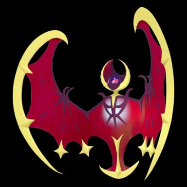 Pokémon HOME Shiny Lunala sprite 