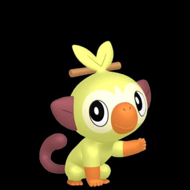 Pokémon HOME Shiny Grookey sprite 