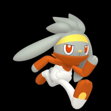 Pokémon HOME Shiny Raboot sprite 