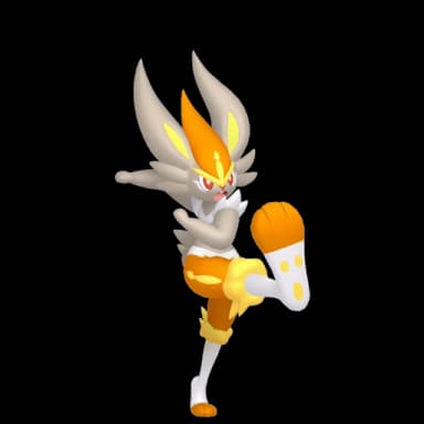 Pokémon HOME Shiny Cinderace Dinamax sprite 
