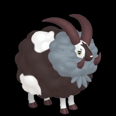 Pokémon HOME Shiny Moumouflon sprite 