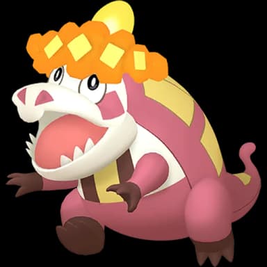 Pokémon HOME Shiny Crocalor sprite 