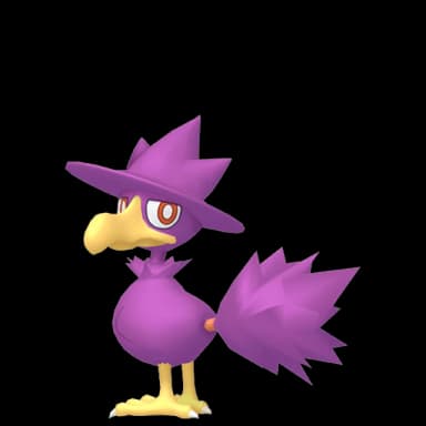 Pokémon HOME Shiny Murkrow ♀ sprite 