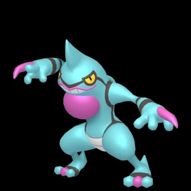 Pokémon HOME Shiny Toxicroak ♀ sprite 