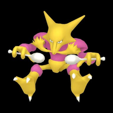 Pokémon HOME Shiny Alakazam Obscur ♀ sprite 
