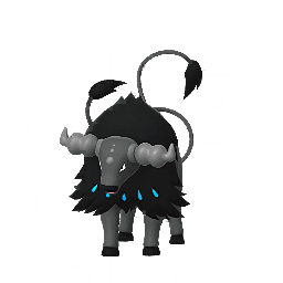 Tauros de Paldea (Raza Acuática) scaled to 1.4852941176470589x Human scale (compared to 1.7m human)