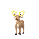 Stantler scaled to 0.6535294117647059x Human scale (compared to 1.7m human)