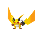 Mega Raichu X scaled to 0.5958823529411765x Human scale (compared to 1.7m human)