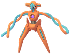 Deoxys (Forma Normal) scaled to 0.74x Human scale (compared to 1.7m human)