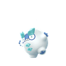Galarian Darumaka scaled to 0.45176470588235296x Human scale (compared to 1.7m human)