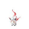 Hisuian Zorua scaled to 0.45176470588235296x Human scale (compared to 1.7m human)