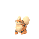 Growlithe scaled to 0.6617647058823529x Human scale (compared to 1.7m human)