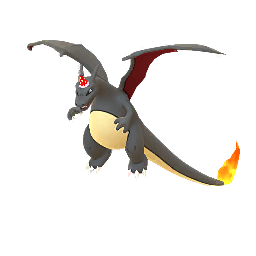 Pokémon GO Shiny Dracaufeu Obscur sprite 