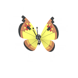 Vivillon (Continental Pattern) scaled to 1.4852941176470589x Human scale (compared to 1.7m human)