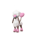 Furfrou (Heart Trim) scaled to 0.5958823529411765x Human scale (compared to 1.7m human)