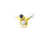 Squawkabilly (Plumaje Amarillo) scaled to 0.42294117647058826x Human scale (compared to 1.7m human)