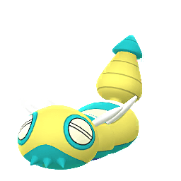 Dudunsparce scaled to 3.4264705882352944x Human scale (compared to 1.7m human)
