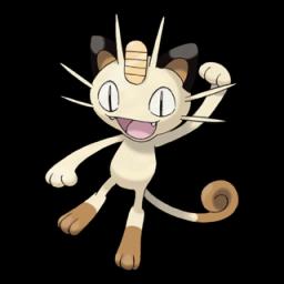 Official artwork of Meowth oscuro