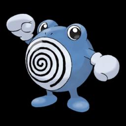 Official artwork of Poliwhirl Sombroso