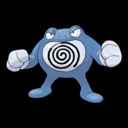 Official artwork of Poliwrath oscuro