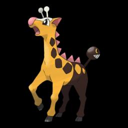 Official artwork of Girafarig Obscur