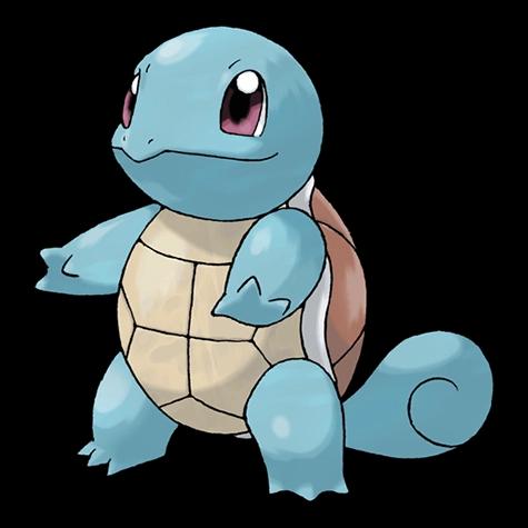 Official artwork of Squirtle oscuro