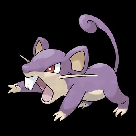 Official artwork of Rattata oscuro