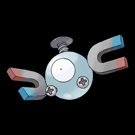 Official artwork of Magnemite oscuro