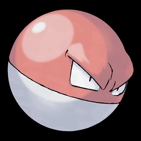 Official artwork of Voltorb oscuro