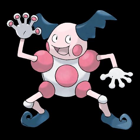 Official artwork of Mr. Mime oscuro