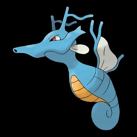 Official artwork of Kingdra oscuro