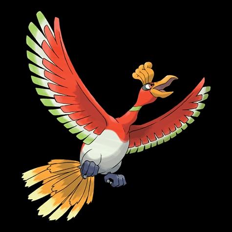 Official artwork of Ho-Oh (Sombroso Apex)