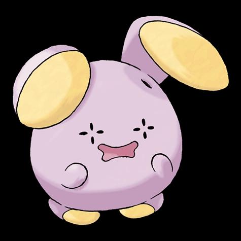 Official artwork of Whismur oscuro