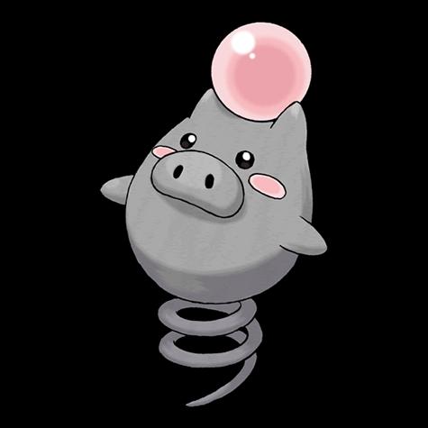Official artwork of Spoink oscuro