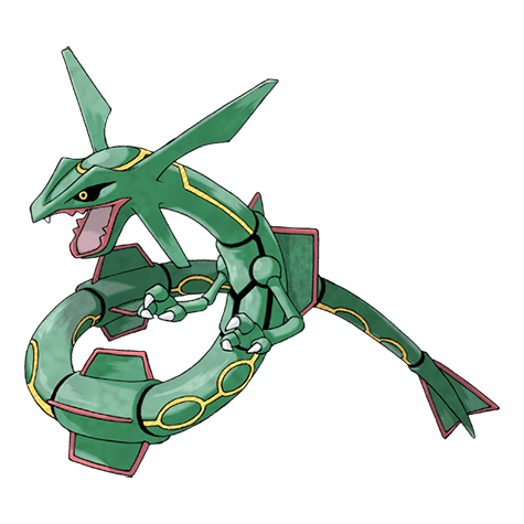 Download The Legendary Pokemon Rayquaza Soaring Above the Skies Wallpaper